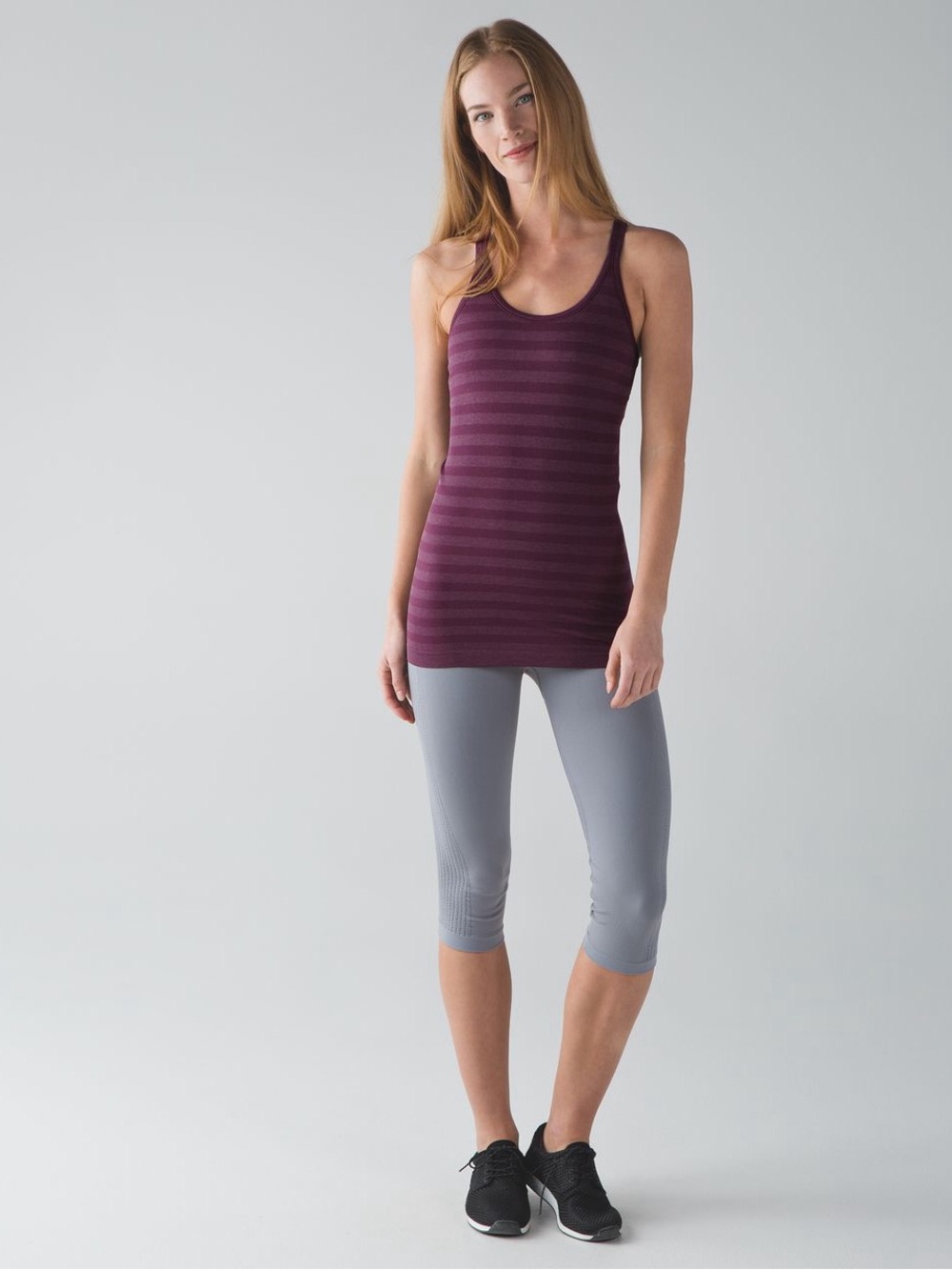 Lululemon Ebb To Street Tank
Heathered Bordeaux Drama